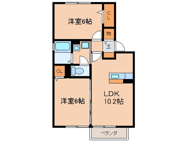 ビュ－ラ－ヨシＡの物件間取画像